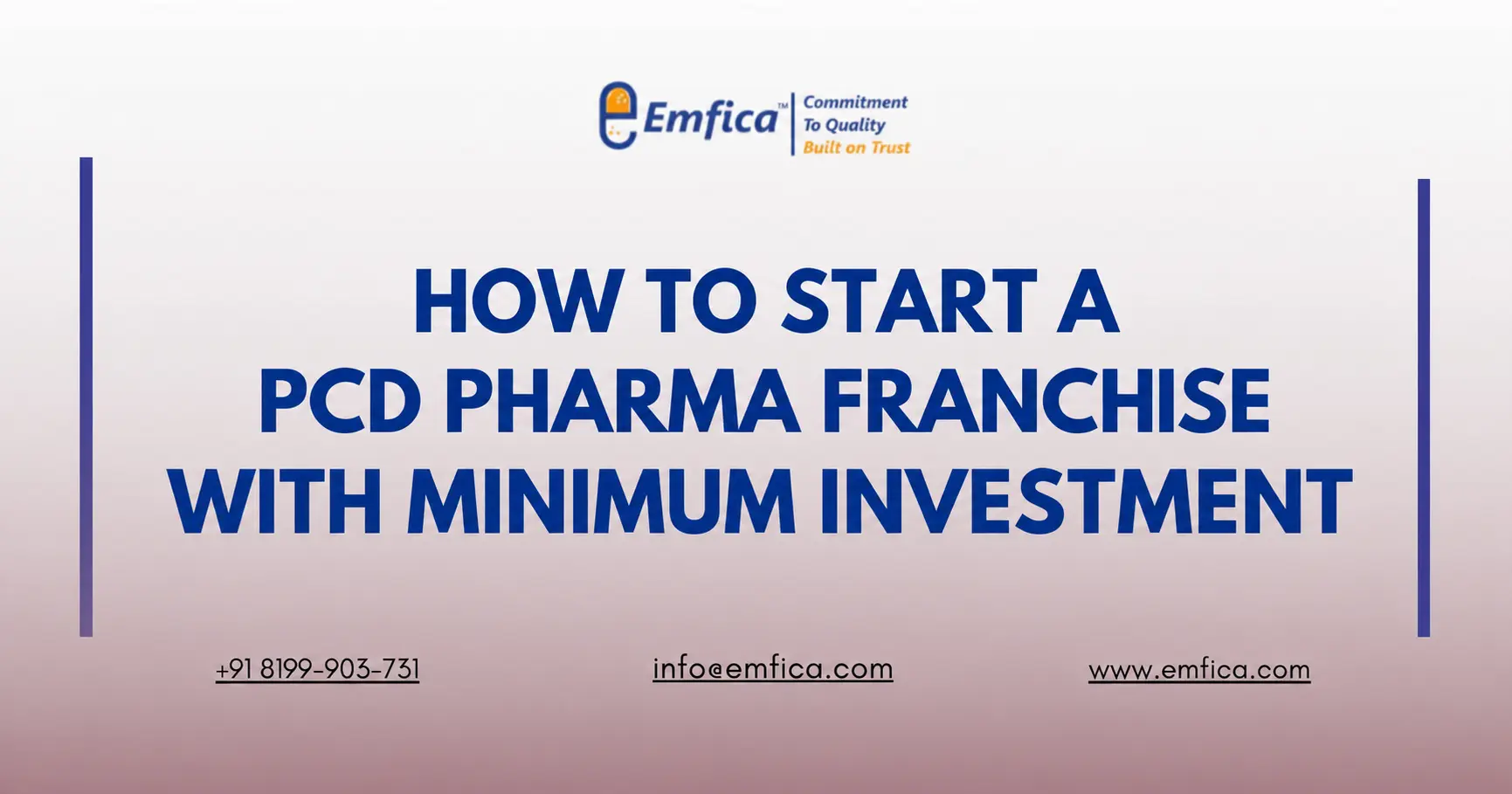 How to Start a PCD Pharma Franchise with Minimum Investment