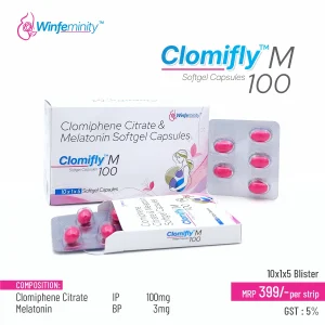 clomifly-m100-clomiphene-citrate-50-mg-melatonin-3-mg-softgel-capsules